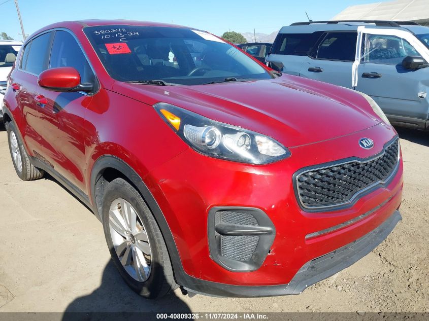 2018 Kia Sportage Lx VIN: KNDPM3ACXJ7339208 Lot: 40809326