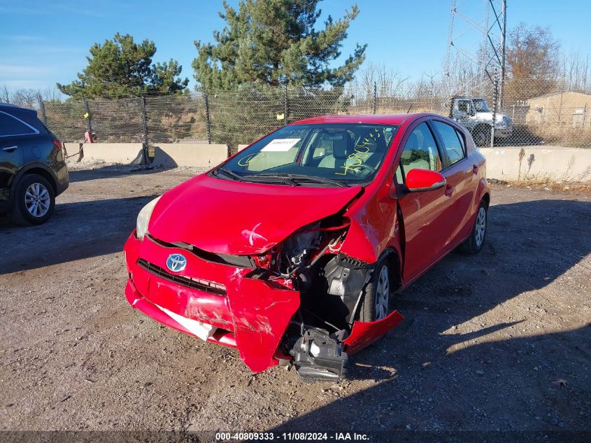 2012 Toyota Prius C One VIN: JTDKDTB3XC1502129 Lot: 40809333