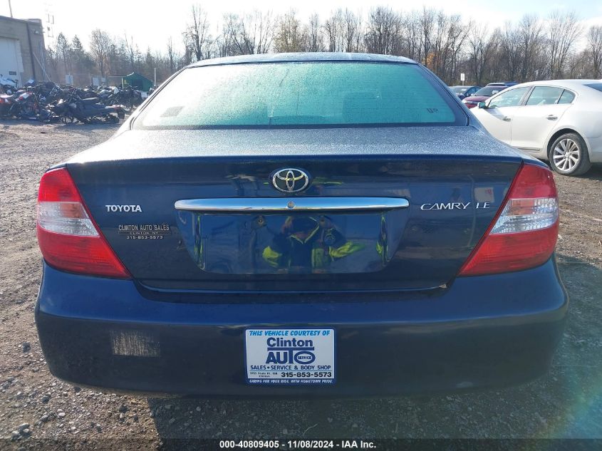 2004 Toyota Camry Le VIN: 4T1BE32K54U354780 Lot: 40809405