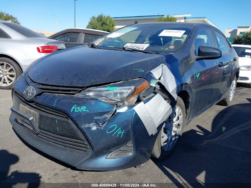 2019 Toyota Corolla Le VIN: 5YFBURHE6KP895486 Lot: 40809429