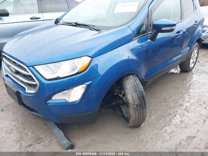 2020 Ford Ecosport Se VIN: MAJ6S3GLXLC390376 Lot: 40809446