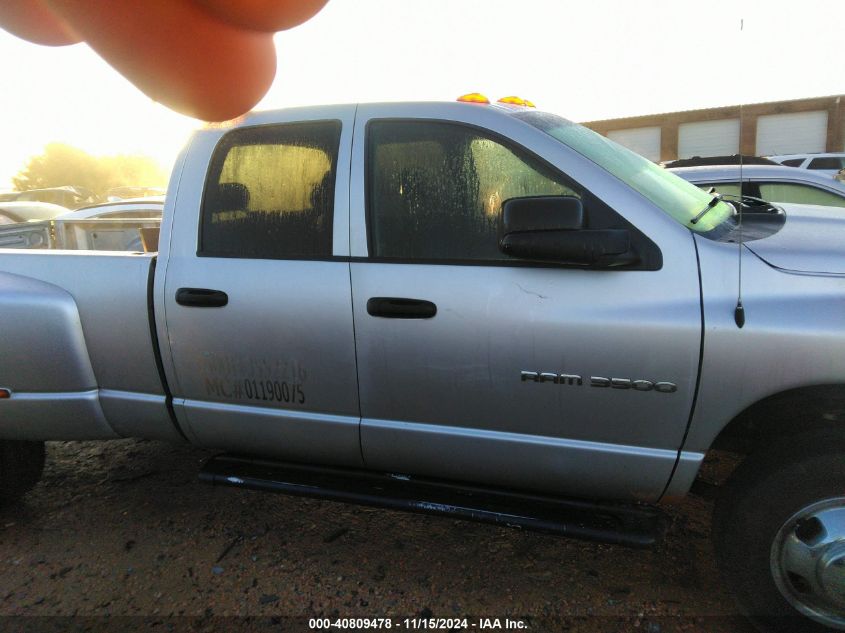 2005 Dodge Ram 3500 Slt/Laramie VIN: 3D7MS48D45G796674 Lot: 40809478