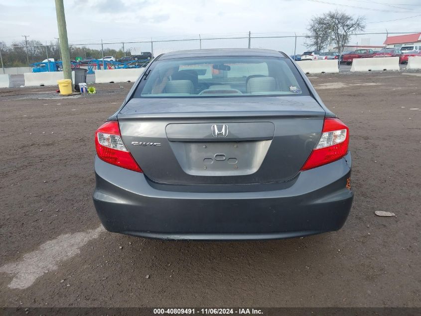 2012 Honda Civic Lx VIN: 19XFB2F52CE056827 Lot: 40809491