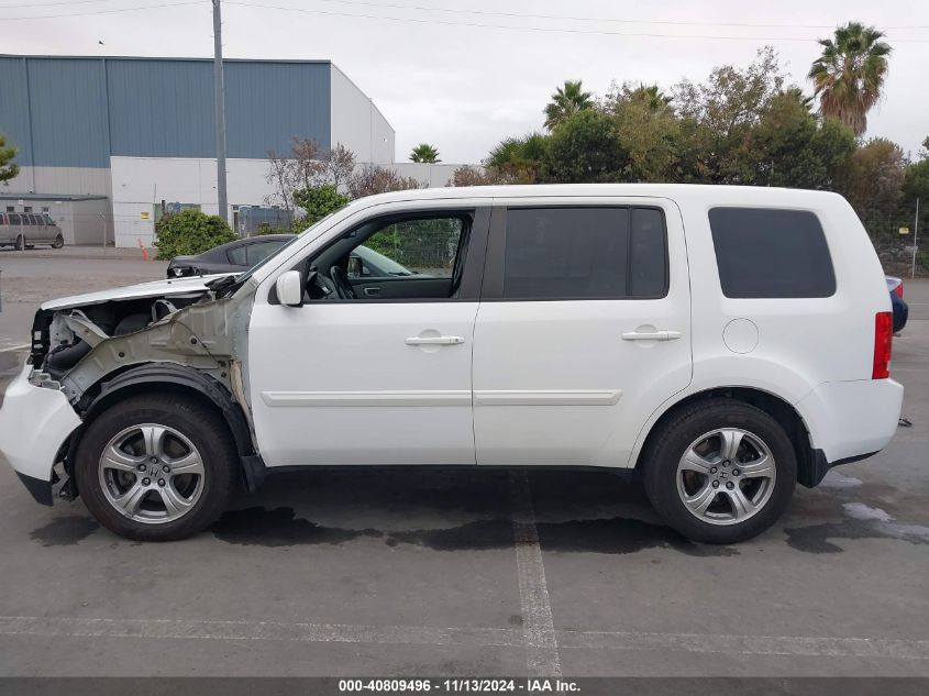 2014 Honda Pilot Ex-L VIN: 5FNYF3H57EB002128 Lot: 40809496