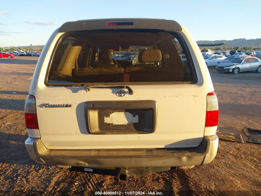 1999 Toyota 4Runner Limited V6 VIN: JT3GN87R3X0110283 Lot: 40809512