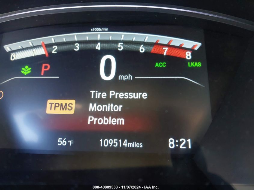 2018 Honda Cr-V Ex VIN: 2HKRW1H57JH502732 Lot: 40809538