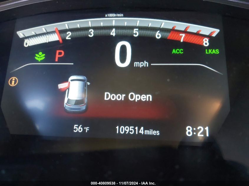 2018 Honda Cr-V Ex VIN: 2HKRW1H57JH502732 Lot: 40809538