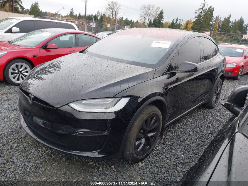 2023 Tesla Model X Dual Motor All-Wheel Drive/Standard Range VIN: 7SAXCBE53PF378415 Lot: 40809573