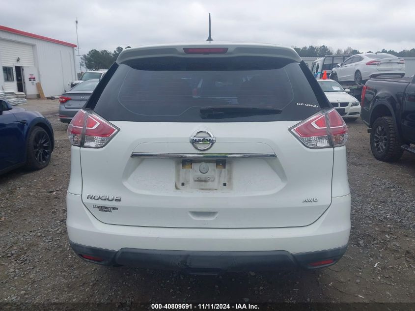 2016 Nissan Rogue S/Sl/Sv VIN: KNMAT2MV1GP696947 Lot: 40809591