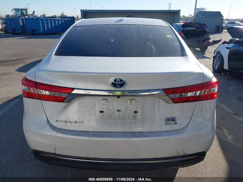 2015 Toyota Avalon Hybrid Xle Touring VIN: 4T1BD1EB1FU047192 Lot: 40809609