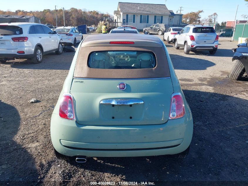 2015 Fiat 500C Pop VIN: 3C3CFFDR6FT520114 Lot: 40809623