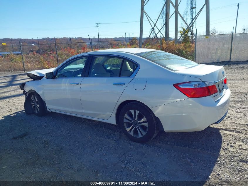 2013 Honda Accord Lx VIN: 1HGCR2F3XDA129011 Lot: 40809791