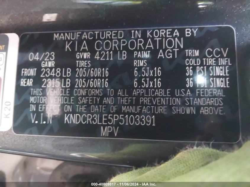 2023 KIA NIRO EX - KNDCR3LE5P5103391