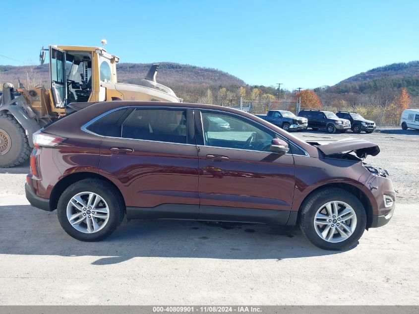 2017 Ford Edge Sel VIN: 2FMPK4J89HBB67581 Lot: 40809901