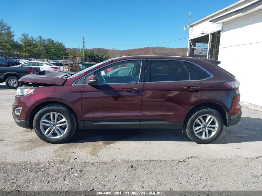 2017 Ford Edge Sel VIN: 2FMPK4J89HBB67581 Lot: 40809901