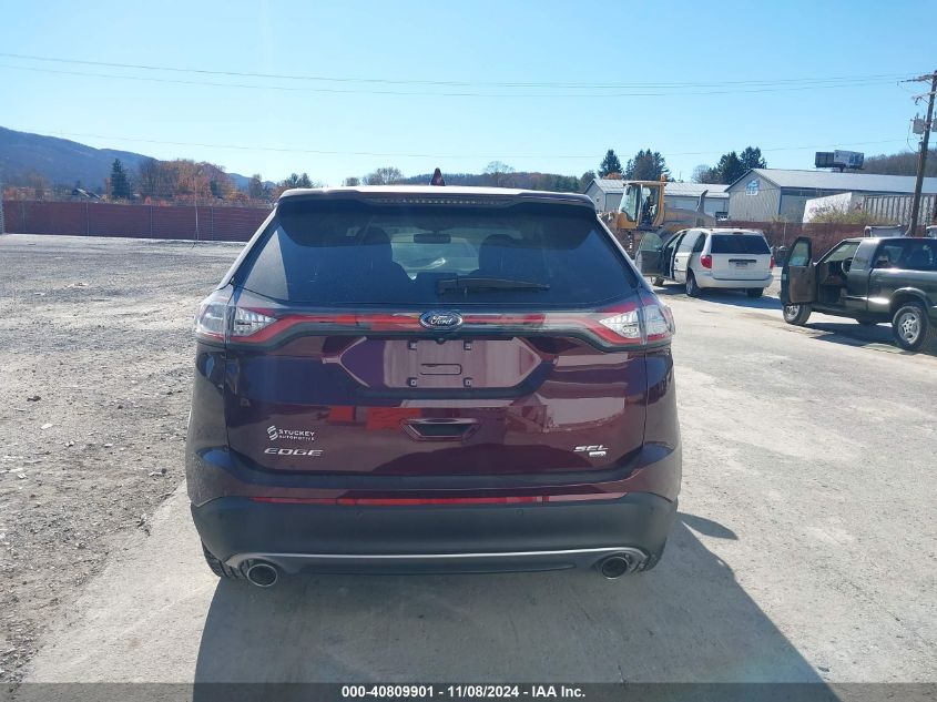 2017 Ford Edge Sel VIN: 2FMPK4J89HBB67581 Lot: 40809901