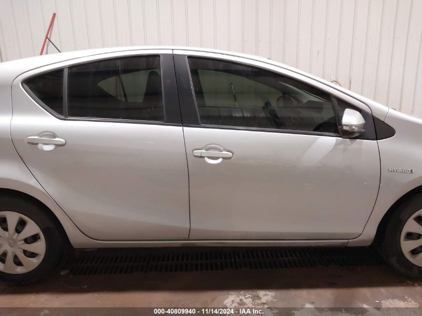 2014 Toyota Prius C Two VIN: JTDKDTB37E1085927 Lot: 40809940