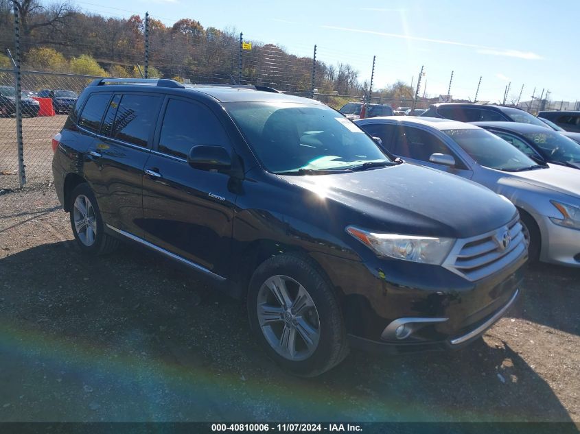 VIN 5TDDK3EHXDS255334 2013 Toyota Highlander, Limit... no.1