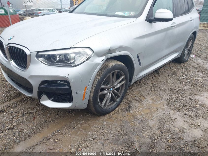 2021 BMW X3 xDrive30I VIN: 5UXTY5C07M9F44982 Lot: 40810009