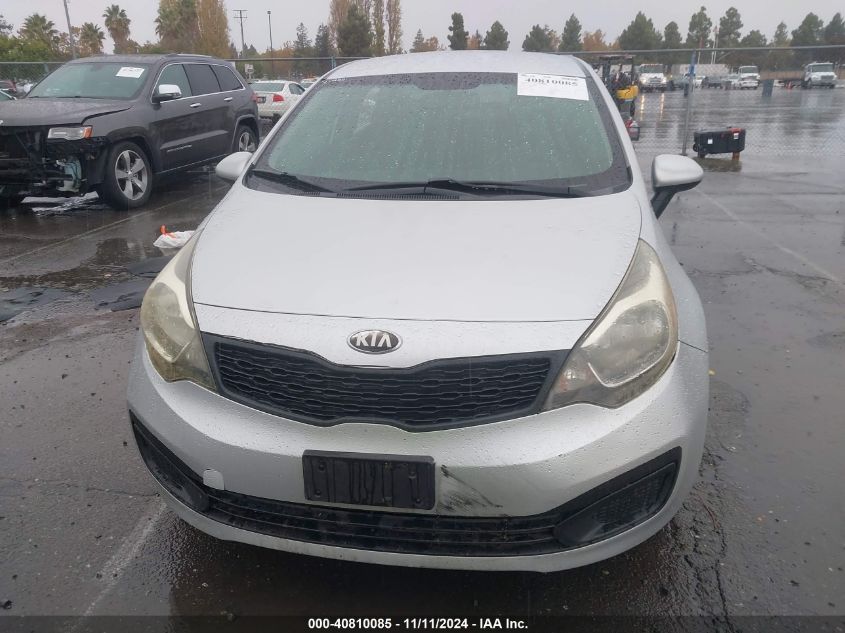 2013 Kia Rio Lx VIN: KNADM4A33D6213742 Lot: 40810085