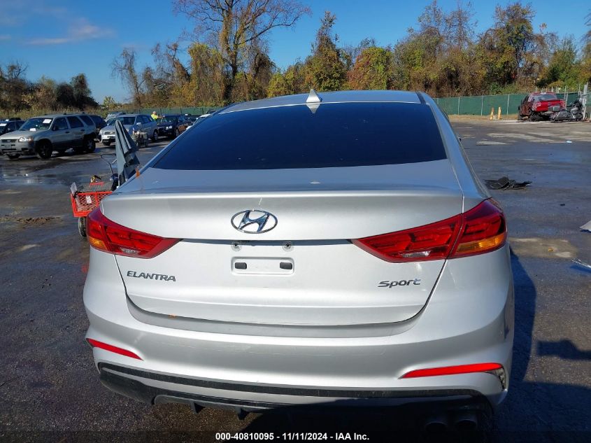 2018 Hyundai Elantra Sport VIN: KMHD04LB6JU724819 Lot: 40810095