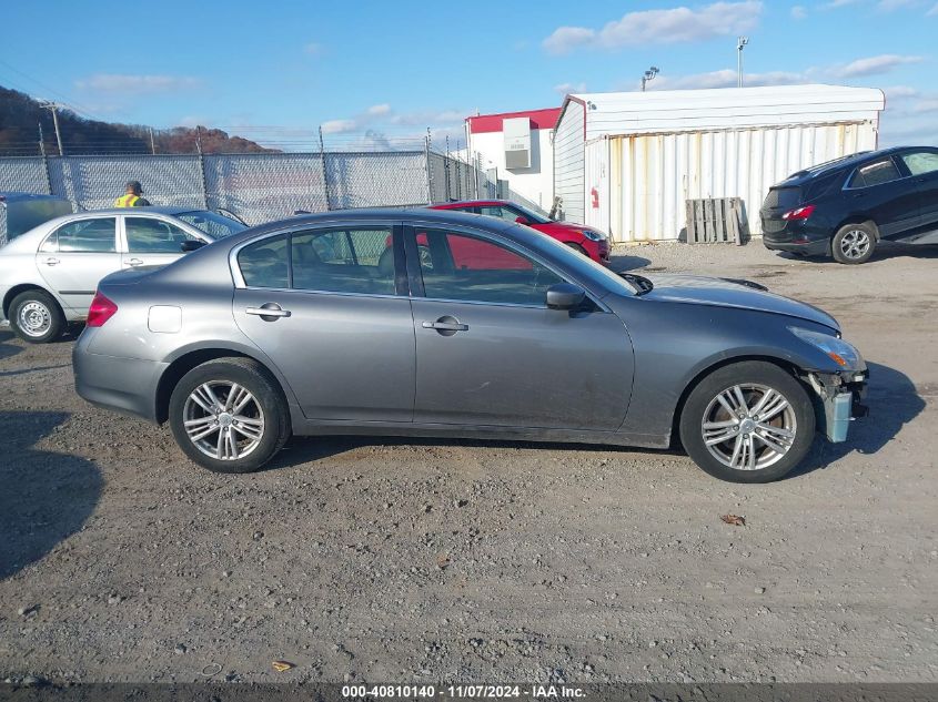 2011 Infiniti G37X VIN: JN1CV6AR3BM412555 Lot: 40810140