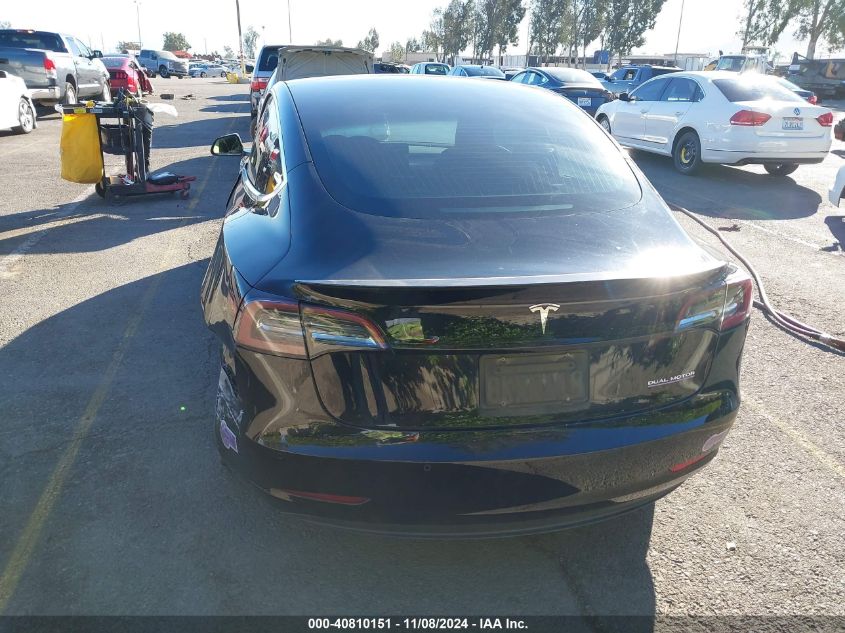 2019 Tesla Model 3 Long Range/Performance VIN: 5YJ3E1EB9KF425655 Lot: 40810151