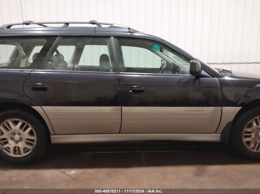 2002 Subaru Outback H6-3.0 L.l. Bean Edition VIN: 4S3BH806827641413 Lot: 40810211