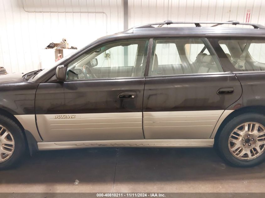 2002 Subaru Outback H6-3.0 L.l. Bean Edition VIN: 4S3BH806827641413 Lot: 40810211