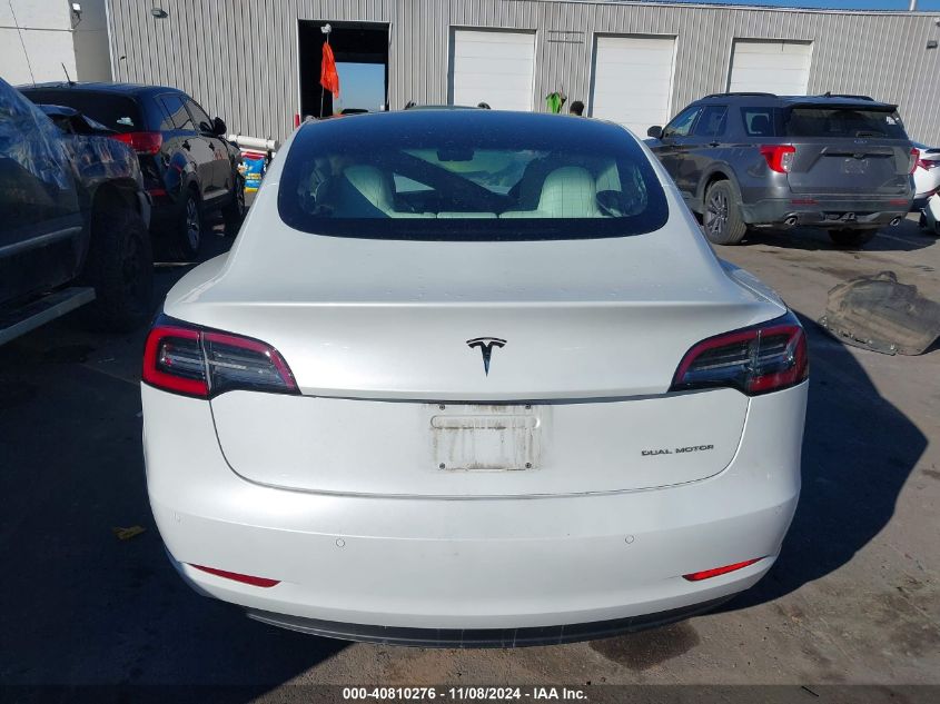 2018 Tesla Model 3 Long Range/Performance VIN: 5YJ3E1EBXJF112953 Lot: 40810276