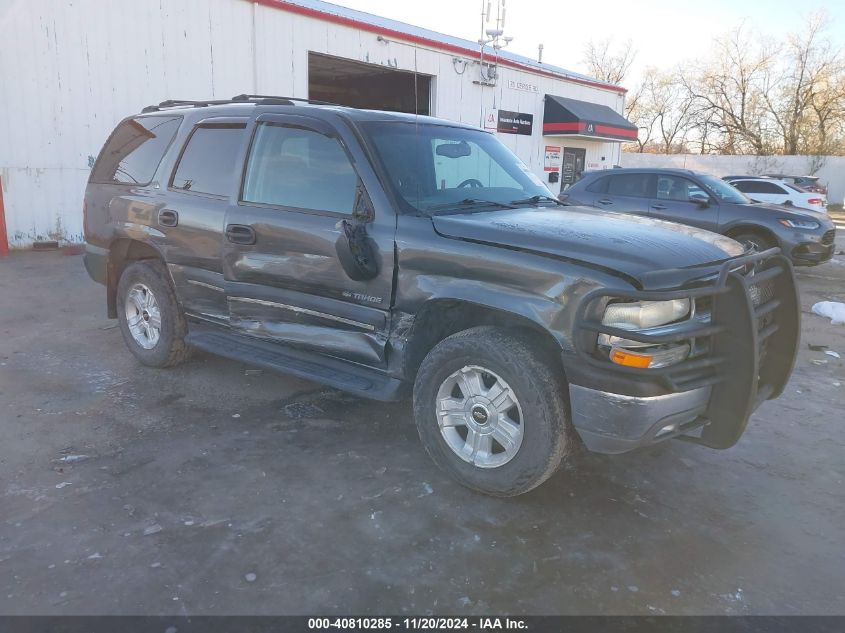 2002 Chevrolet Tahoe Ls VIN: 1GNEK13V82J180328 Lot: 40810285