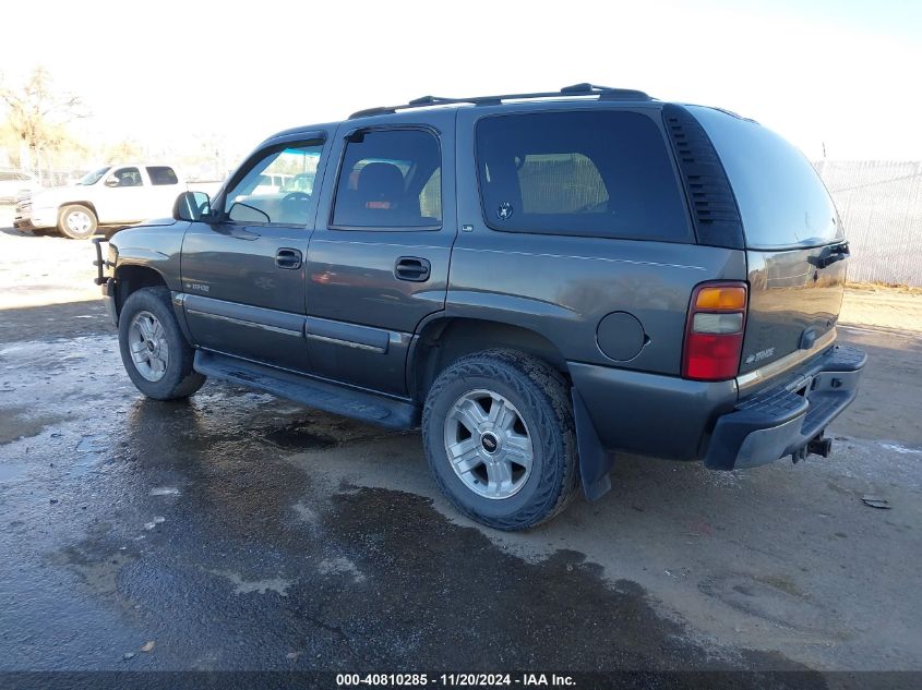 2002 Chevrolet Tahoe Ls VIN: 1GNEK13V82J180328 Lot: 40810285