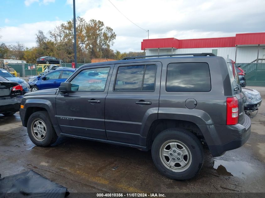 2017 Jeep Patriot Sport 4X4 VIN: 1C4NJRBB9HD106019 Lot: 40810356