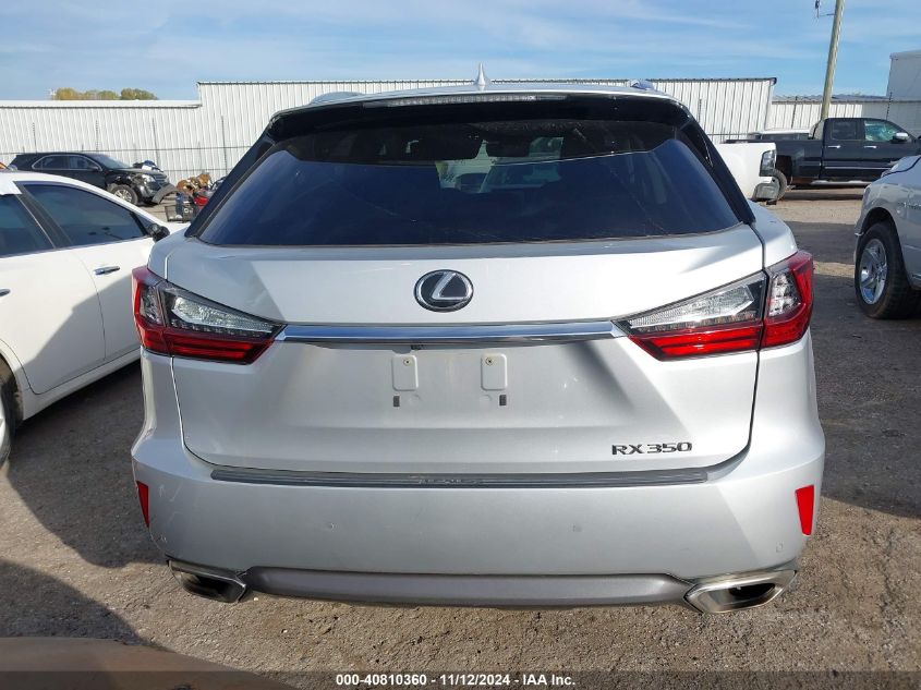 2016 Lexus Rx 350 VIN: 2T2ZZMCA6GC018491 Lot: 40810360