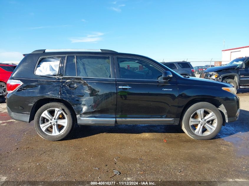 2012 Toyota Highlander Limited V6 VIN: 5TDDK3EH4CS114290 Lot: 40810377