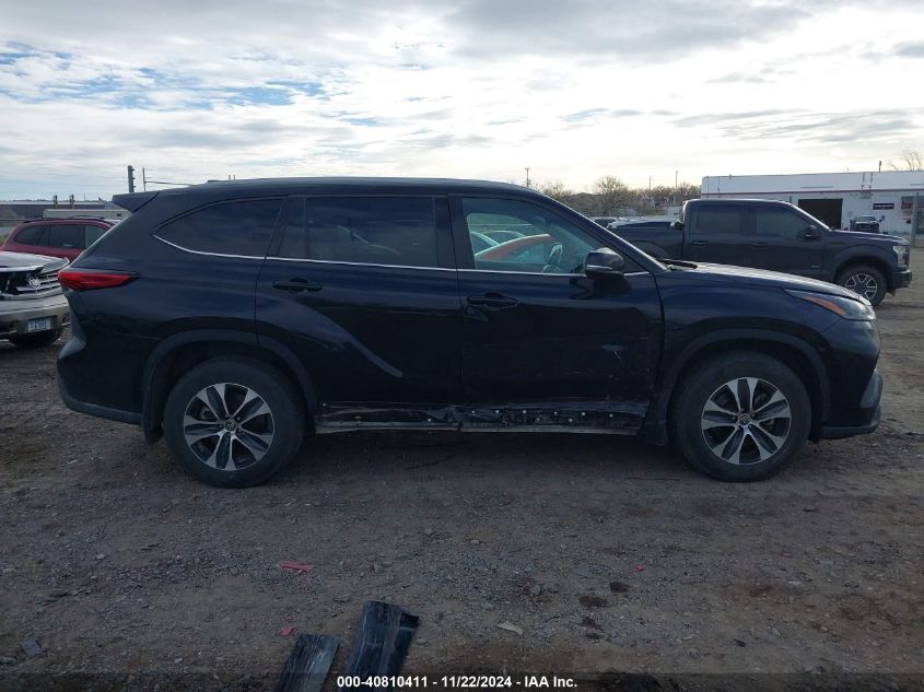 2022 Toyota Highlander Xle VIN: 5TDGZRBH4NS588484 Lot: 40810411