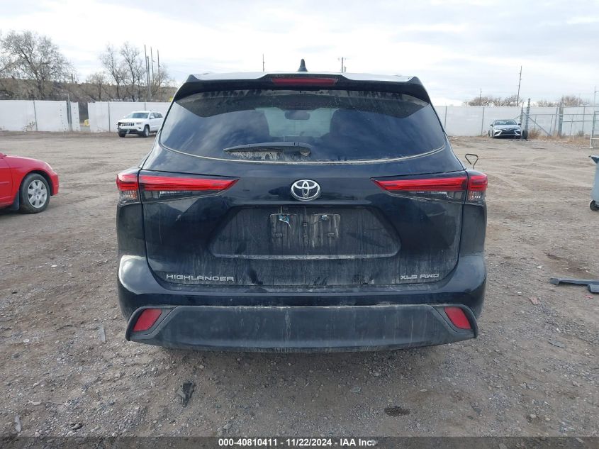 2022 Toyota Highlander Xle VIN: 5TDGZRBH4NS588484 Lot: 40810411