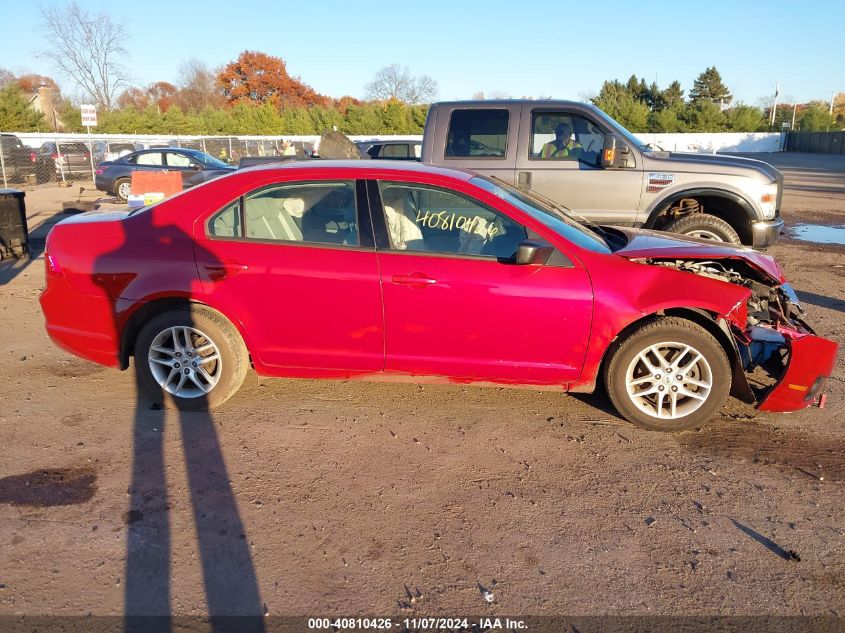 2010 Ford Fusion S VIN: 3FAHP0GA9AR115684 Lot: 40810426