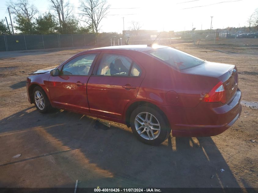 2010 Ford Fusion S VIN: 3FAHP0GA9AR115684 Lot: 40810426