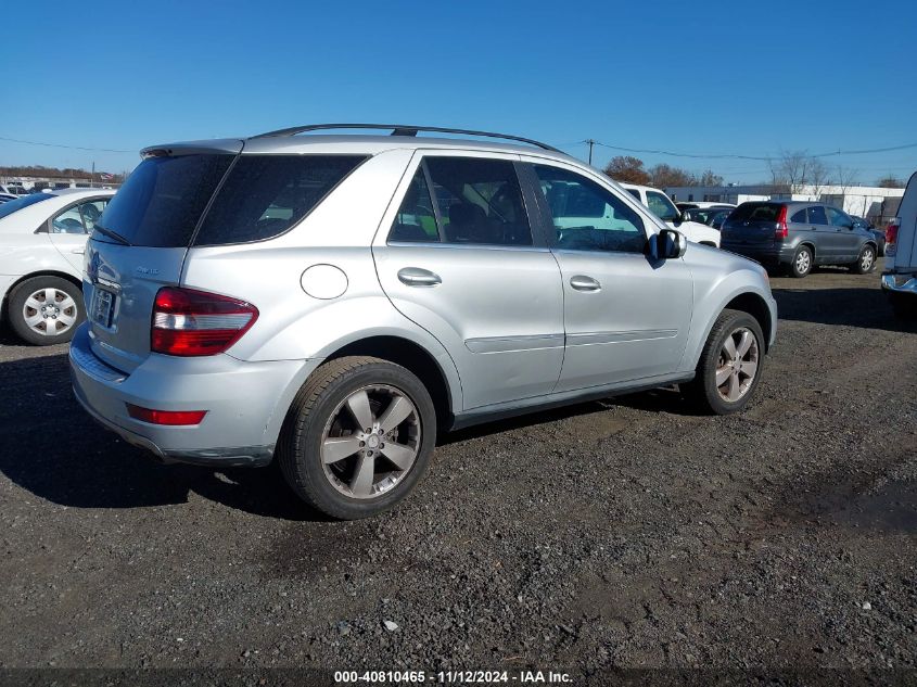 2010 Mercedes-Benz Ml 350 4Matic VIN: 4JGBB8GB1AA580309 Lot: 40810465