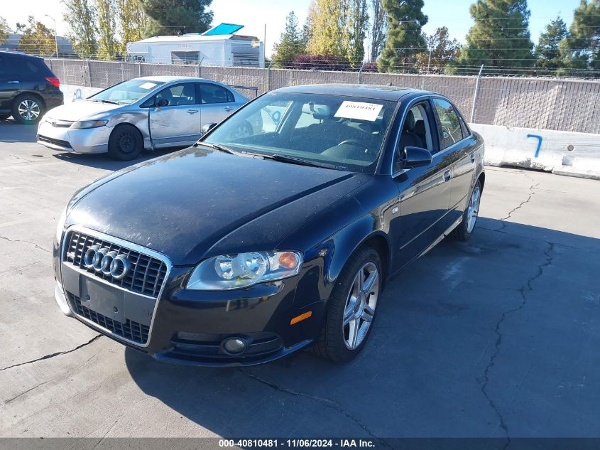 2008 Audi A4 2.0T VIN: WAUAF78EX8A115218 Lot: 40810481