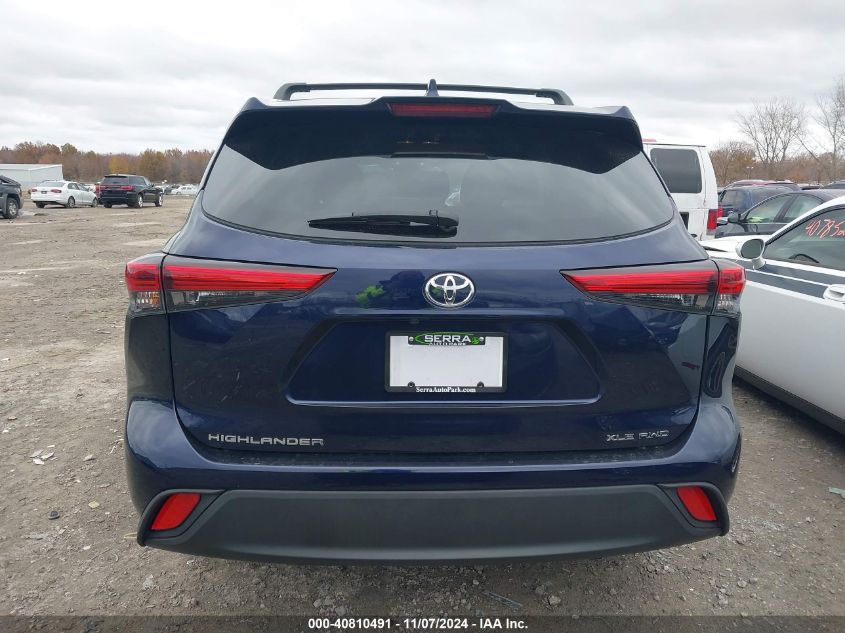 2022 Toyota Highlander Xle VIN: 5TDGZRBH8NS577407 Lot: 40810491