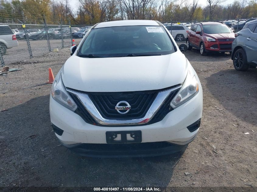 2016 Nissan Murano S VIN: 5N1AZ2MH9GN155130 Lot: 40810497