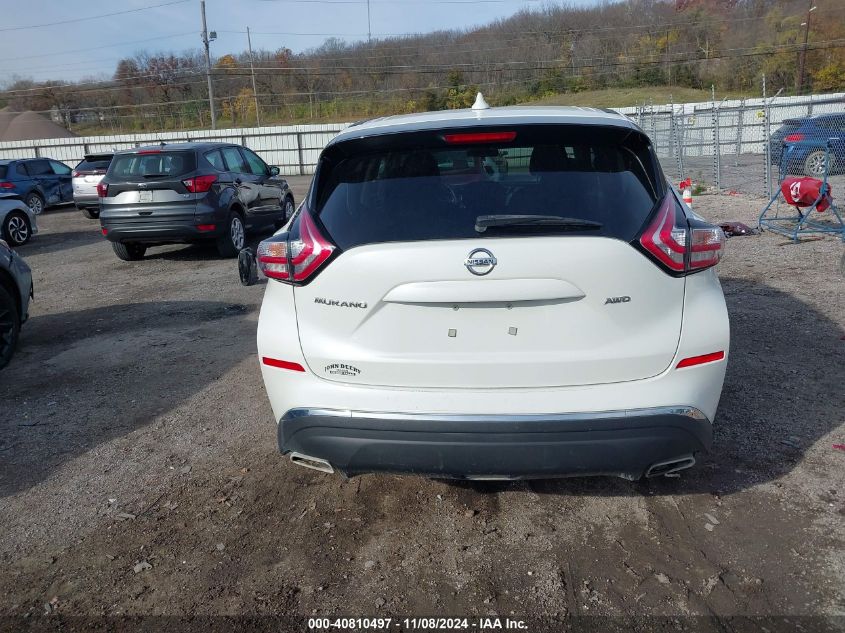 2016 Nissan Murano S VIN: 5N1AZ2MH9GN155130 Lot: 40810497