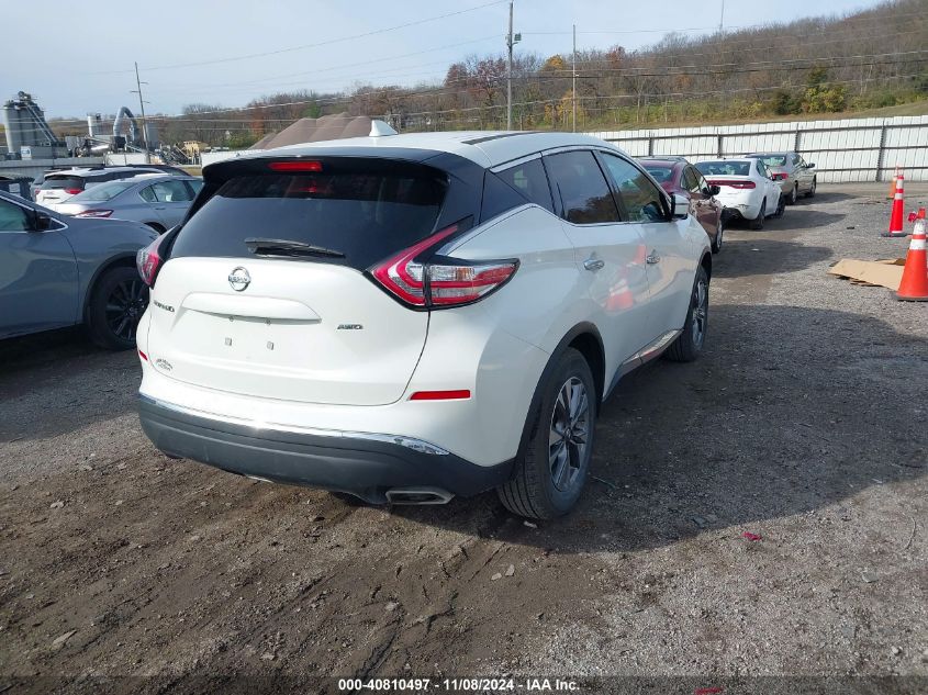 VIN 5N1AZ2MH9GN155130 2016 Nissan Murano, S no.4