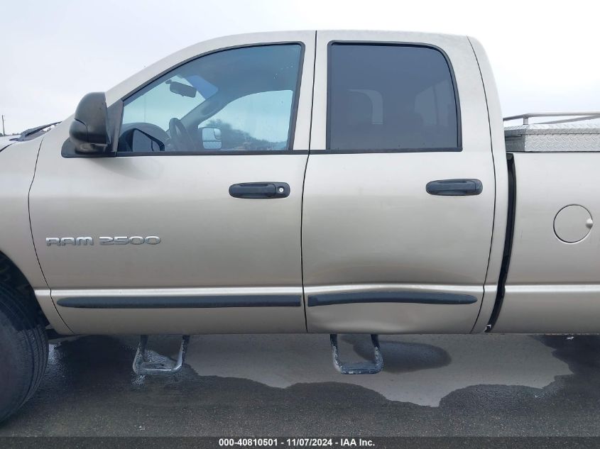 2004 Dodge Ram 2500 Slt/Laramie VIN: 3D7KU28C14G229625 Lot: 40810501