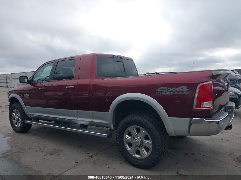 2018 Ram 2500 Laramie Mega Cab 4X4 6'4 Box VIN: 3C6UR5NL4JG170468 Lot: 40810543