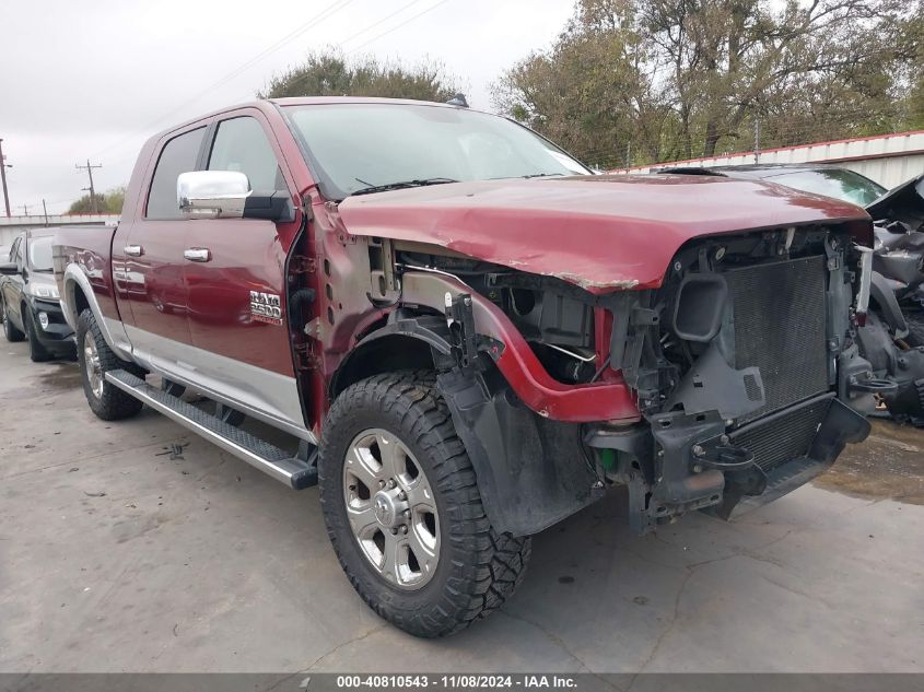 2018 Ram 2500 Laramie Mega Cab 4X4 6'4 Box VIN: 3C6UR5NL4JG170468 Lot: 40810543