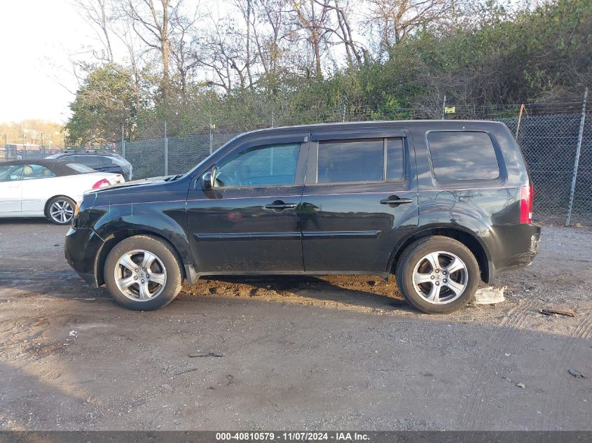 2014 Honda Pilot Ex-L VIN: 5FNYF4H74EB043694 Lot: 40810579