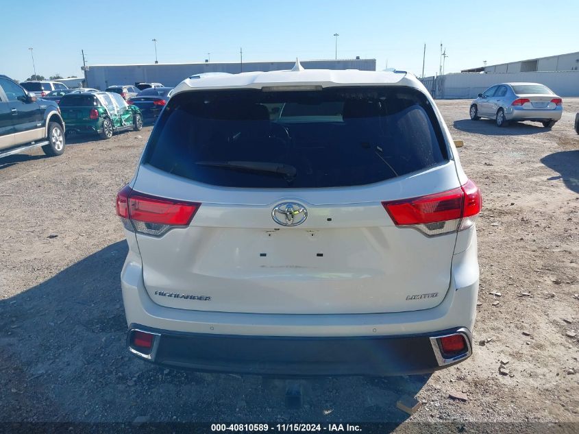 2018 Toyota Highlander Limited VIN: 5TDYZRFH8JS284650 Lot: 40810589